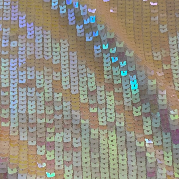 Venus Iridescent Sequin Crop Top - Picture 3 of 7